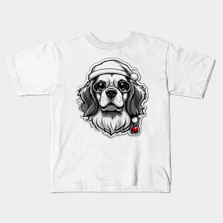 Santa puppy Kids T-Shirt